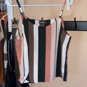 Striped tank top.